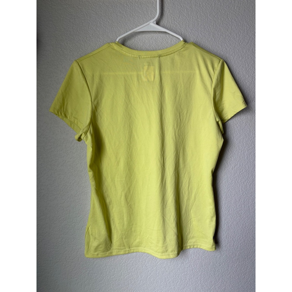 The North Face Womens Lime Yellow‎ Short Sleeve Logo Graphic T-Shirt Large L - Picture 2 of 4
